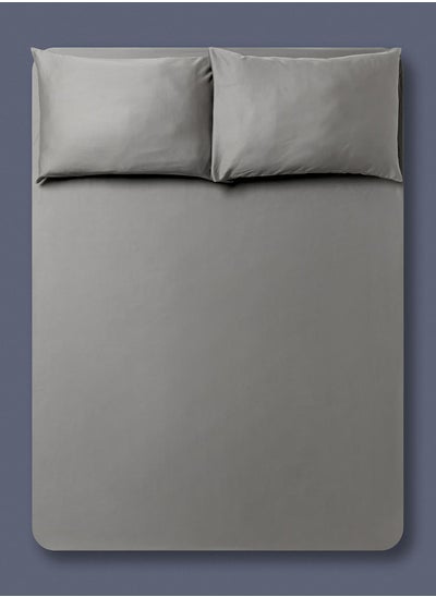 اشتري Twin Size Fitted Flat Sheet With Pillow Case 140X200Cm في الامارات