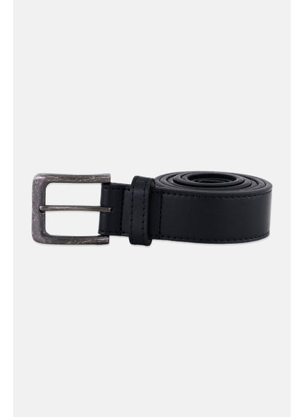 اشتري Men Leather Belt, Black في الامارات