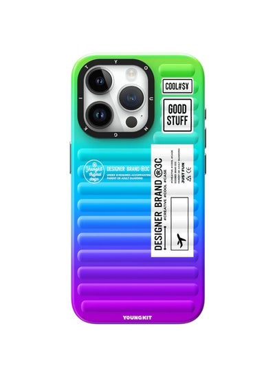 اشتري Magnetic Secret Color Gradient Case iPhone 15 Pro Max Cover for Young Girls and Boys, Anti-Drop Case, Colorful Fashion Cover, Military Shockproof, Soft Bumper, Aurora Galaxy في الامارات