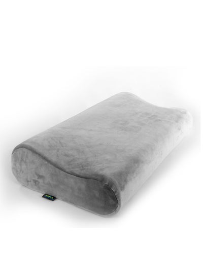 Buy Medical sleeping pillow to prevent neck pain and complete comfort during sleep, high-quality American memory foam pillow, gray in Egypt