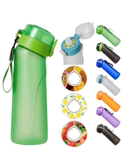 اشتري Flavored Water Bottle, Air Up Water Bottle with Flavor Pods, Flavor Water Bottle, Air Up Water Bottle, for Kids, 25oz,  (New Green - 1 bottle (650 ml) + 3 pods in ramdom flavors) في الامارات