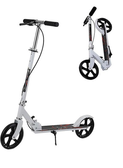 Buy Scooters for Adults Teens Kick Scooter with Adjustable Height Dual Suspension and Shoulder Strap 8 inches Big Wheels Scooter Smooth Ride Commuter Scooter Best Gift for Kids Age 10 Up in Saudi Arabia