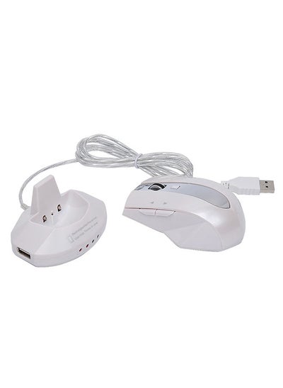 Buy 2.4G Wireless Rechargeable Mouse White in Saudi Arabia