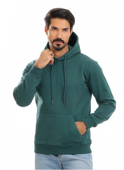 Buy Solid Hoodie with Hood and Pocket in Egypt