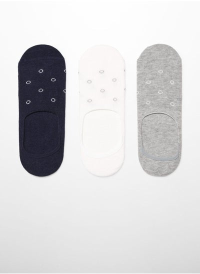 اشتري 3 Pack No Show Socks في السعودية