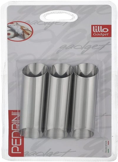 Buy Pedrini Gadget Shape for Cannoli, Stainless Steel, Silver, 3 units in Egypt