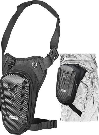اشتري Leg Bag Motorcycle Waist Pack Drop  Outdoor Thigh Bag for Hiking Traveling Riding Removable Portable Leg Harness Crust Bag for Men Women，Black في السعودية
