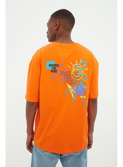 Buy Man T-Shirt Orange in Egypt