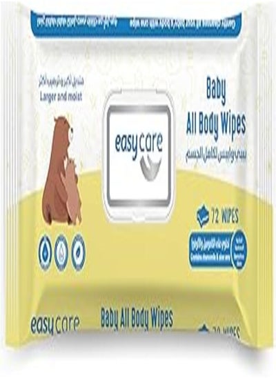 Buy Easy Care Baby Wipes All Body, 72 Wipes in Egypt