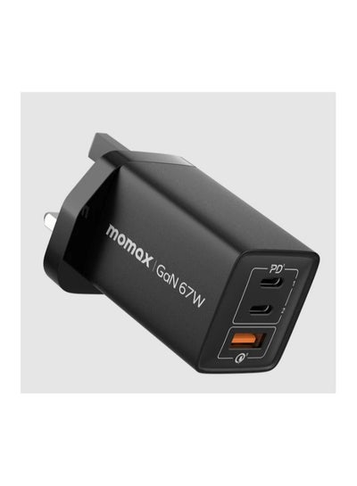 Buy Momax ONEPLUG 67W 3-Port GaN Charger (UM30) in Egypt