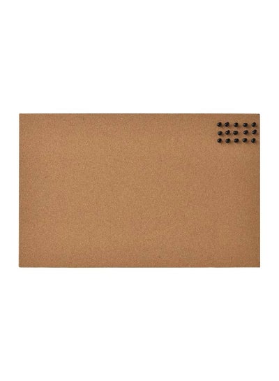 اشتري Memo Board With Pins Cork For Office And Home Togather Notes Reminders Pictures And Prints 52x33 cm في الامارات