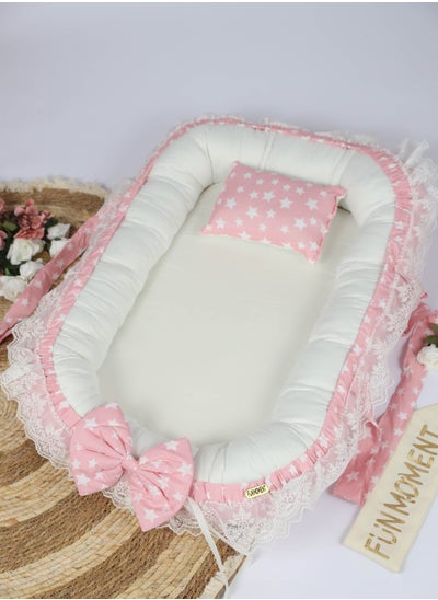 Buy Baby nest mattress with baby pillow with various designs in Saudi Arabia