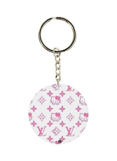 Buy Hello Kitty Printed Double Sided Keychain in UAE