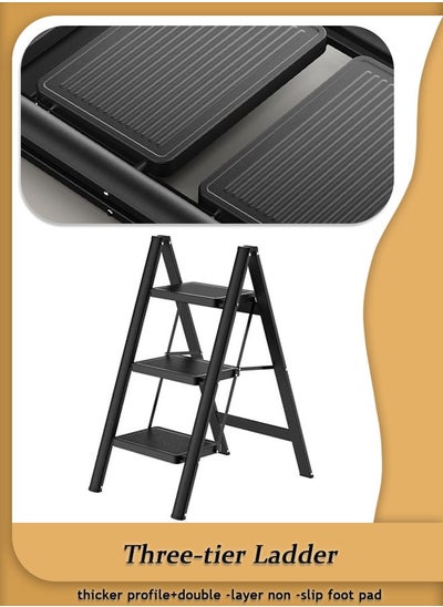 Buy Multifunctional Ladder with Dual-Sided Anti-Slip Foot Pads Easy to Fold and Store High Weight Capacity Portable Ladder for Home Office and Outdoor Use in Saudi Arabia