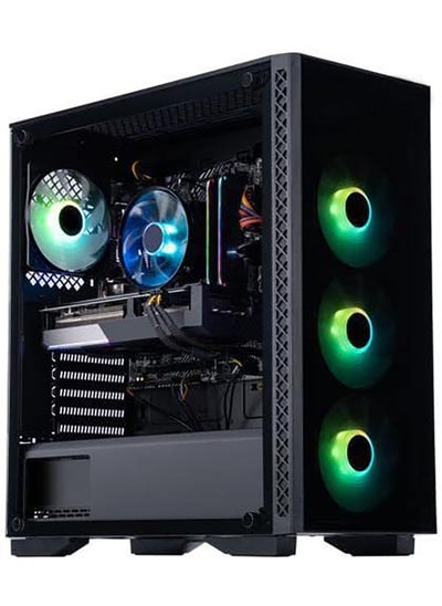 اشتري Gaming PC Desktop, Intel Core i7, GeForce RTX 3060 12GB, 16GB RAM, 500GB NVMe SSD+1TB HDD, Wi-Fi, Type C, HDMI/DP, Win10, KB and Mouse - Black (i7, 3060) في الامارات