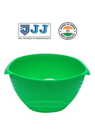 Buy Colander Plastic Rice Washing, Smart Strainer Bowl, Sieve Kitchen Organizer Green in UAE