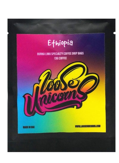 Buy Loose Unicorns Ethiopia Speciality Drip Coffee Bags, Pack of 5 in UAE