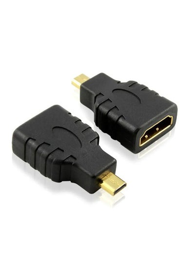 Buy HDMI Female to Micro HDMI Male Adapter Connector HD TV DVD in Saudi Arabia