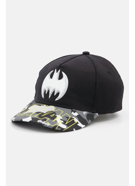 اشتري Kids Boy Brand Logo Velcro Closure Cap, Black Combo في الامارات