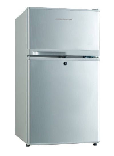 Buy Double Door Refrigerator 2.8 F,  80 Litres - JSRF-89D - Silver, in Saudi Arabia