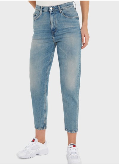 Buy High Waist Mom Jeans in UAE