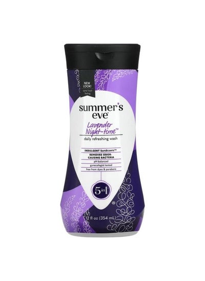 Buy Summer's Eve 5 in 1 Daily Refreshing Wash Lavender Night-Time 354 ml in UAE