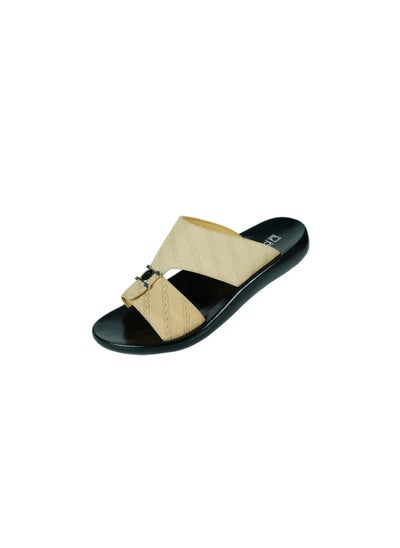 Buy 008-3549 Barjeel Mens Arabic Sandals 63071 Beige in UAE