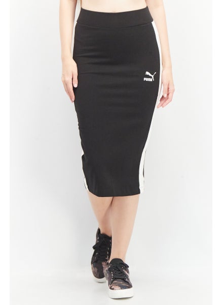 اشتري Women Sportswear Fit  Outdoor Midi Skirts, Black/White في السعودية