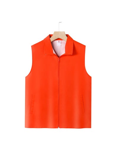 اشتري 200g Peach Diamond Quilted Vest Mens Autumn Winter CasualOrange Orange في السعودية