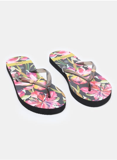 اشتري Floral Summery Flip Flop With Plastic Straps في مصر