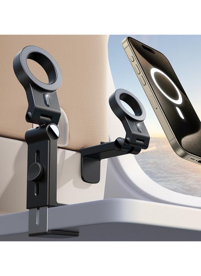 Buy For Magsafe Airplane Phone Holder Travel Essentials, Hands-Free Airplane Phone Mount, Flexible Rotation Airplane Essentials Phone Stand for iPhone 15 Pro Max 14 13 12 Series in UAE