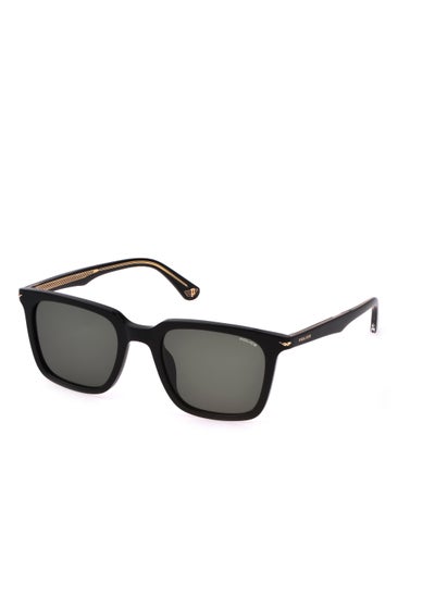 اشتري Men's Square Shape Acetate Sunglasses SPLL80M540700 - Lens Size: 54 Mm - Shiny Black في السعودية