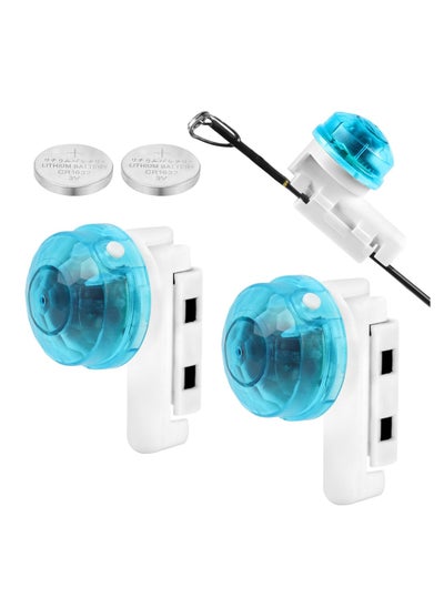 اشتري 2PCS Fishing Bite Alarm Indicator, Sensitive Electronic Sound Alert Bell with Led Light, Clip On Fishing Pole Tip Alarm Light for Daytime Night Fishing في الامارات