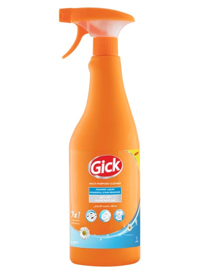 Buy Gick Foaming Liquid Powerful Stain Remover Multi Purpose 7x1 Clean Scent 1L in Egypt