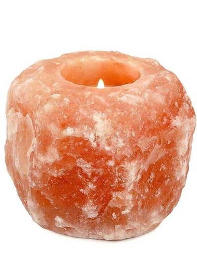 Buy Himalayan Salt -Natural Candle Holder -2pcs in UAE