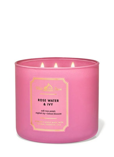 اشتري Rose Water & Ivy 3-Wick Candle في الامارات