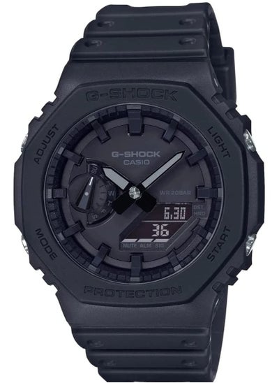 Buy G-SHOCK Mens Quartz Watch 48.5 × 45.4 × 11.8 mm Analog-Digital Display Plastic Strap Sport Watch For Men GA-2100-1A1 in Saudi Arabia