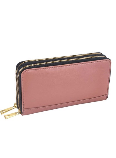 Buy Light Pink Leather Wallet for Women and Designer Ladies Wallet for Women in UAE