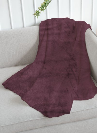 اشتري Flannel Fleece Blanket Single Size (160x220) For All Season, Fluffy Blanket Warm Bed Throws For Sofa & Bed, Comfortable And Soft Flannel Fleece Blanket في الامارات