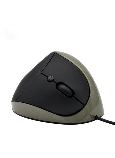 Buy New 6D Ergonomic Vertical Wrist Guard Optoelectronic Notebook Wired Vertical Mouse in UAE