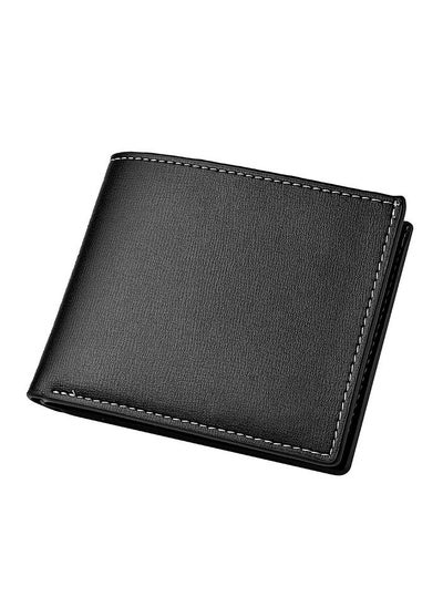 Buy Men's wallet student multi-function card bag Korean suit folder wallet trendy business solid color multi-function bag in Saudi Arabia