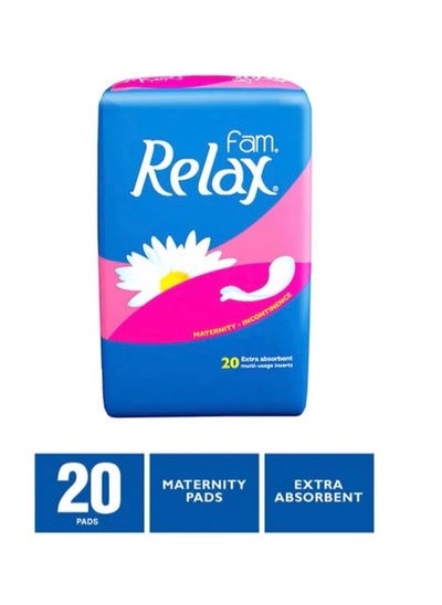 اشتري Relax sanitary pads for women, 20 pieces في السعودية