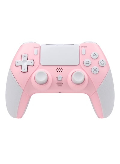 اشتري Bluetooth Wireless Gamepad Controller for Playstation-4/Playstation-5 With Tubor Burst Function Pink في السعودية