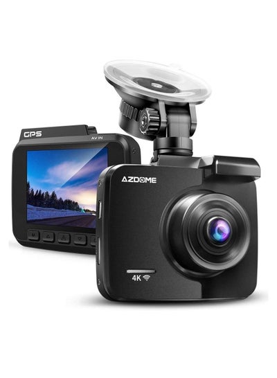 اشتري 4K Auto Camera Car Dash Cam with GPS WiFi Video Record Night Vision GS63H في السعودية