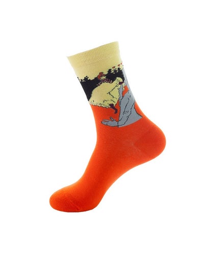 Buy Unisex Absorb Sweat and Deodorize Socks 3 Pairs High Quality Socks One Size Fits All in Saudi Arabia