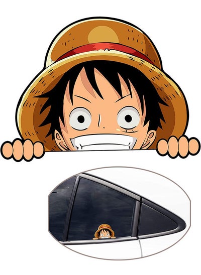 Buy 2 Pack One Piece Luffy Car stickers Waterproof Vinyl Decal for Cars DIY Anime Motorcycle Laptop Decals Skateboard Bike Bumper Window Stickers in UAE