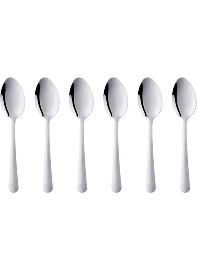 Buy 6 - Pieces Stainless Steel Dinner Spoons Heavy-duty Spoons Cutlery Set in UAE