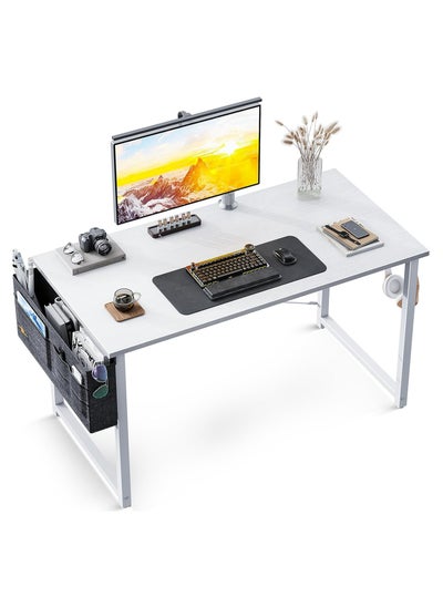 Buy Computer Desk 100cm Home Office Computer Writing Table, Laptop PC Table, Sturdy Home Office Table, Work Writing Desks with Storage Bag and Head phone Hook in Saudi Arabia