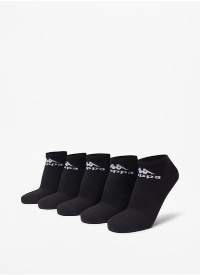 اشتري Logo Detail Ankle Length Sports Socks - Set of 5 في الامارات