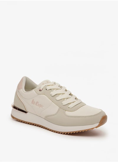 Buy Women's Panelled Sneakers with Lace-Up Closure in Saudi Arabia